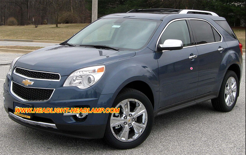 Chevrolet Equinox Gen2 Headlight Lens Cover Yellowish Scratched Lenses Crack Cracked Broken Fading Faded Fogging Foggy Haze Aging Replace Repair