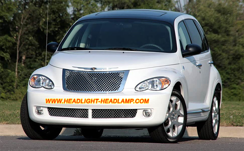 Chrysler PT Cruiser Headlight Housing Lens Cover Yellowish Scratched Lenses Crack Cracked Broken Fading Faded Fogging Foggy Haze Aging Replace Repair