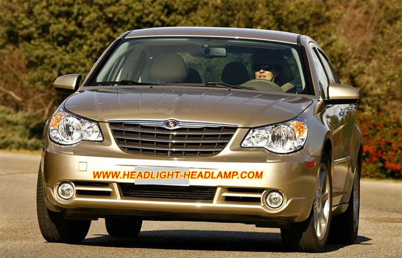 Chrysler Sebring Cirrus JS Headlight Housing Lens Cover Yellowish Scratched Lenses Crack Cracked Broken Fading Faded Fogging Foggy Haze Aging Replace Repair
