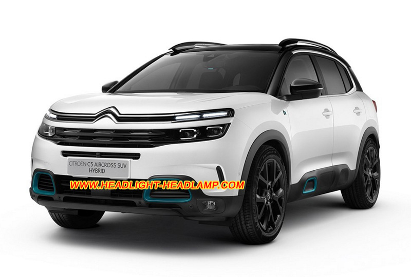 Citroen C5 Aircross LED Headlight Lens Cover Yellowish Scratched Lenses Crack Cracked Broken Fading Faded Fogging Foggy Haze Aging Replace Repair