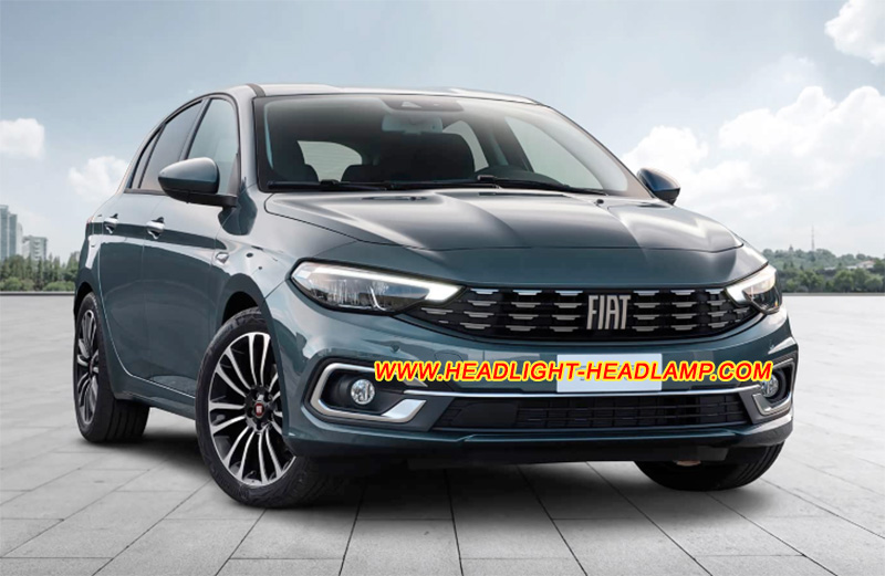 Fiat Tipo Egea Headlight Lens Cover Yellowish Scratched Lenses Crack Cracked Broken Fading Faded Fogging Foggy Haze Aging Replace Repair