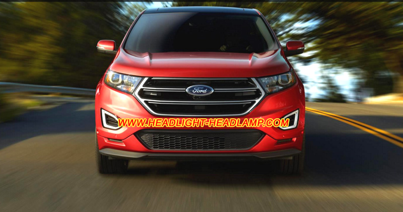 Ford Edge Headlight Lens Cover Yellowish Scratched Lenses Crack Cracked Broken Fading Faded Fogging Foggy Haze Aging Replace Repair