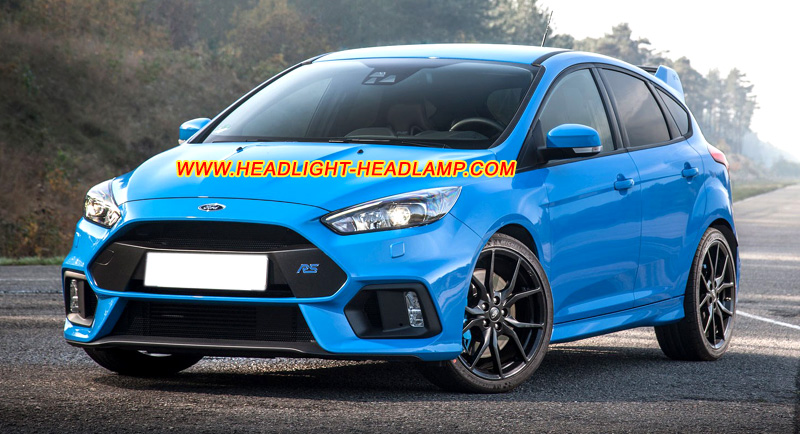 2014-2016 Ford Focus Mk III RS Facelift Xenon HID LED Headlight Lens Cover Yellowish Scratched Lenses Crack Cracked Broken Fading Faded Fogging Foggy Haze Aging Replace Repair
