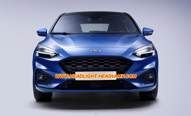 2018-2020 Ford Focus Mk4 LED Headlight Lens Cover Yellowish Scratched Lenses Crack Cracked Broken Fading Faded Fogging Foggy Haze Aging Replace Repair