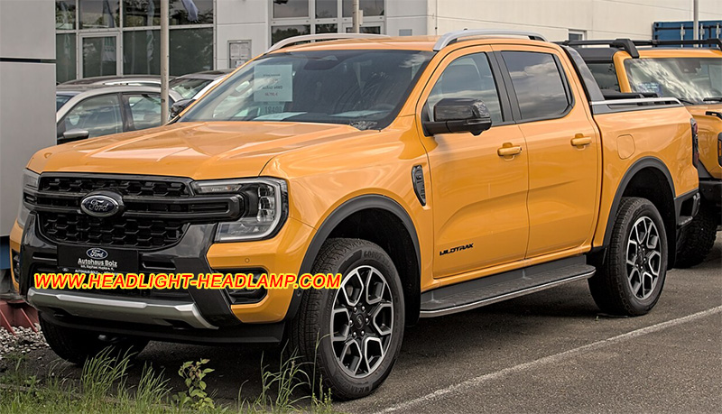 Ford Ranger LED Reflector Headlight Lens Cover Yellowish Scratched Lenses Crack Cracked Broken Fading Faded Fogging Foggy Haze Aging Replace Repair
