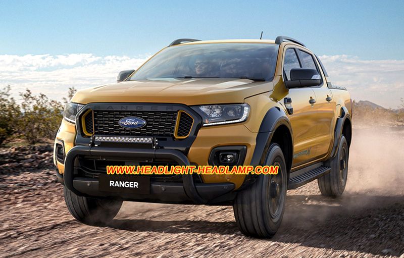 Ford Ranger Xenon LED Headlight Lens Cover Yellowish Scratched Lenses Crack Cracked Broken Fading Faded Fogging Foggy Haze Aging Replace Repair