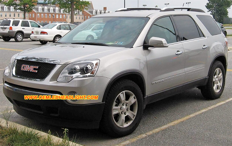 2007-2016 GMC Acadia Gen1 Headlight Housing Lens Cover Yellowish Scratched Lenses Crack Cracked Broken Fading Faded Fogging Foggy Haze Aging Replace Repair