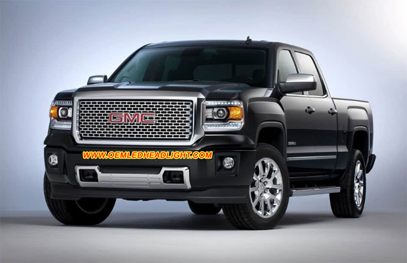 2014-2018 GMC Sierra Mk4 Xenon Headlight Housing Lens Cover Yellowish Scratched Lenses Crack Cracked Broken Fading Faded Fogging Foggy Haze Aging Replace Repair