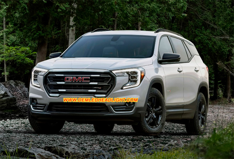 2022-2024 GMC Terrain LED Mk2 Facelift Headlight Housing Lens Cover Yellowish Scratched Lenses Crack Cracked Broken Fading Faded Fogging Foggy Haze Aging Replace Repair