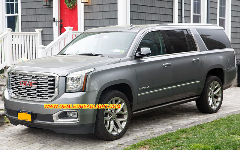 GMC Yukon Mk4 Headlight Housing Lens Cover Yellowish Scratched Lenses Crack Cracked Broken Fading Faded Fogging Foggy Haze Aging Replace Repair