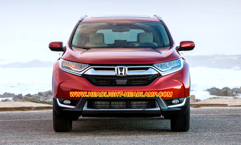 Honda CR-V Full LED Headlight Lens Cover Yellowish Scratched Lenses Crack Cracked Broken Fading Faded Fogging Foggy Haze Aging Replace Fix
