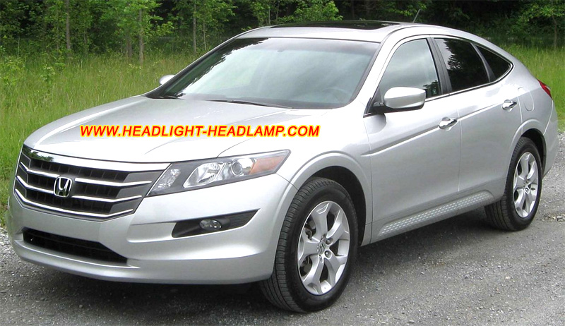 Honda Crosstour Headlight Lens Cover Yellowish Scratched Lenses Crack Cracked Broken Fading Faded Fogging Foggy Haze Aging Replace Repair