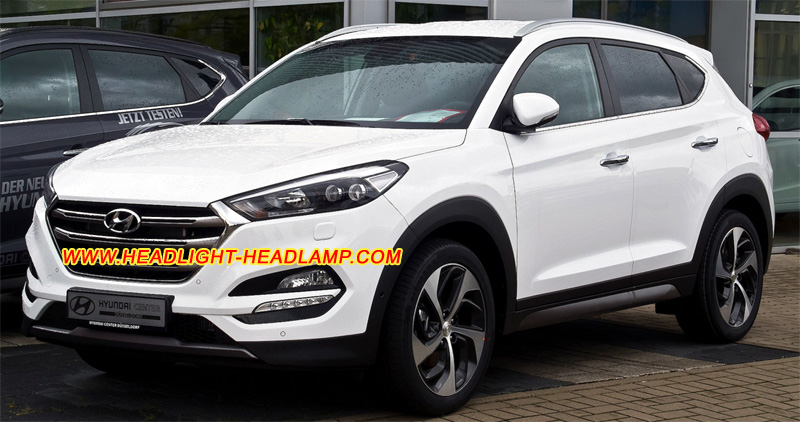 Hyundai Tucson Mk3 Headlight Lens Cover Yellowish Scratched Lenses Crack Cracked Broken Fading Faded Fogging Foggy Haze Aging Replace Repair