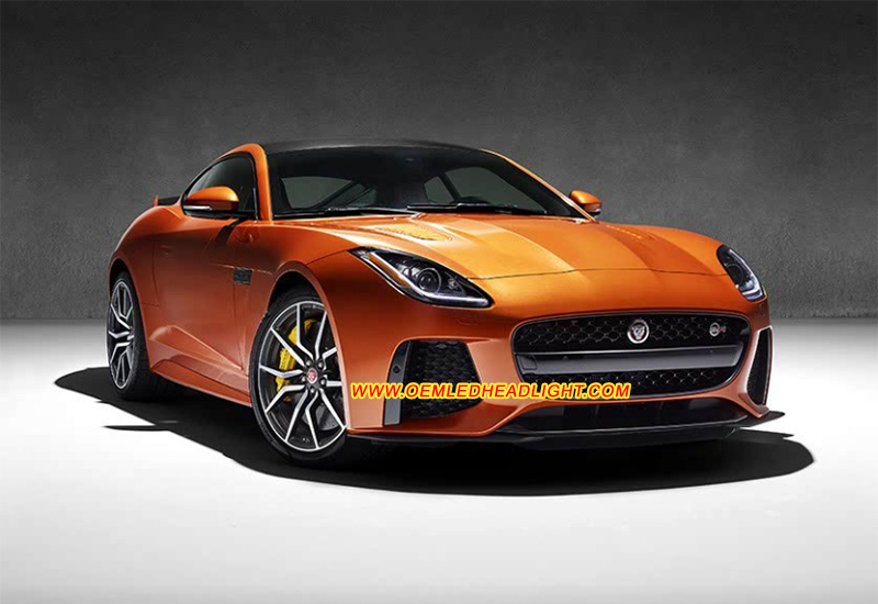 2013-2020 Jaguar F-Type Xenon Headlight Housing Headlight Lens Cover Yellowish Scratched Lenses Crack Cracked Broken Fading Faded Fogging Foggy Haze Aging Replace Repair