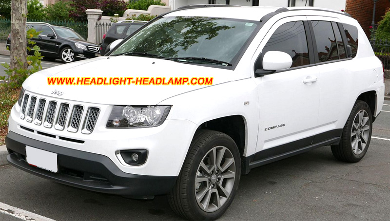 Jeep Compass Headlight Lens Cover Yellowish Scratched Lenses Crack Cracked Broken Fading Faded Fogging Foggy Haze Aging Replace Repair