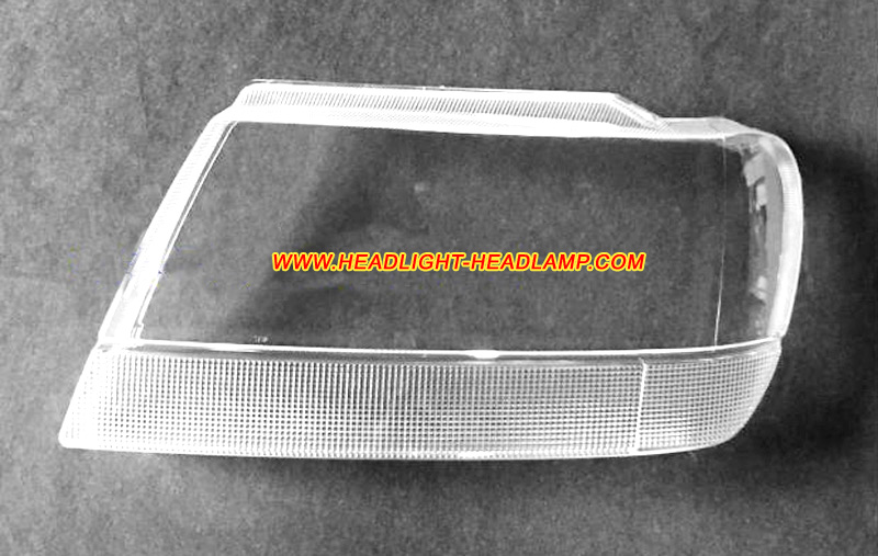1999-2005 Jeep Grand Cherokee WJ Headlight Assembly Lens Cover Plastic Lenses Glasses Replacement