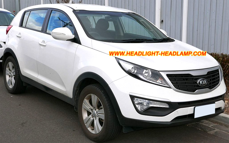 Kia Sportage Headlight Lens Cover Yellowish Scratched Lenses Crack Cracked Broken Fading Faded Fogging Foggy Haze Aging Replace Repair