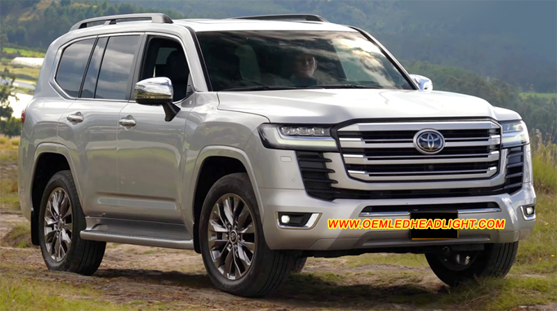 Toyota Land Cruiser Full LED Headlight Housing Lens Cover Yellowish Scratched Lenses Crack Cracked Broken Fading Faded Fogging Foggy Haze Aging Replace Repair