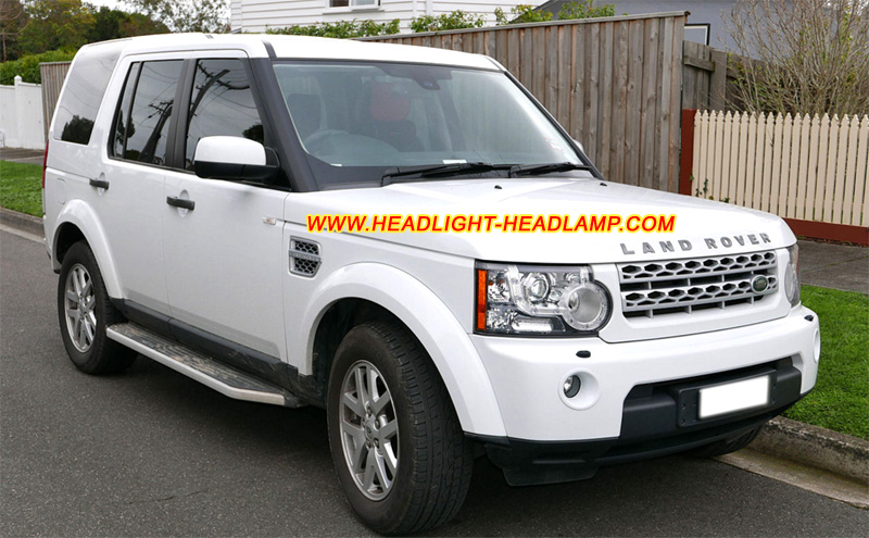 2009-2013 Land Rover Discovery 4 IV LR4 L319 Headlight Lens Cover Yellowish Scratched Lenses Crack Cracked Broken Fading Faded Fogging Foggy Haze Aging Replace Repair