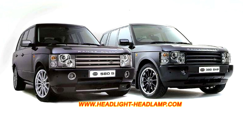 2003-2005 Range Rover L322 Headlight Lens Cover Yellowish Scratched Lenses Crack Cracked Broken Fading Faded Fogging Foggy Haze Aging Replace Repair