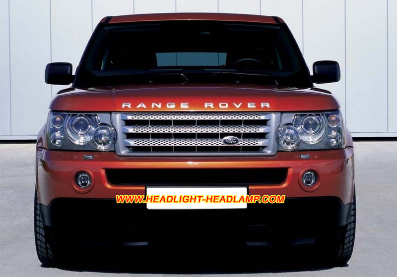 Range Rover Sport L320 Xenon Headlight Lens Cover Yellowish Scratched Lenses Crack Cracked Broken Fading Faded Fogging Foggy Haze Aging Replace Repair
