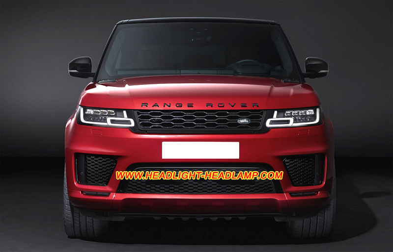 2018-2020 Range Rover Sport Matrix Laser LED Headlight Lens Cover Yellowish Scratched Lenses Crack Cracked Broken Fading Faded Fogging Foggy Haze Aging Replace Repair