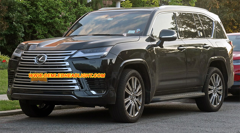 2022-2026 Lexus LX500D LX600 LX700H J310 LED Headlight Assembly Lens Cover Yellowish Scratched Lenses Crack Cracked Broken Fading Faded Fogging Foggy Haze Aging Replace Repair