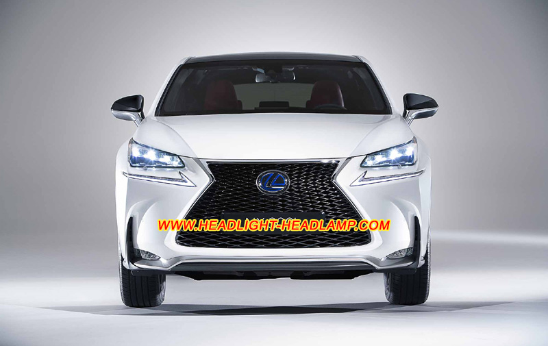 2015-2018 Lexus NX 300H 200T Full LED Headlight Lens Cover Yellowish Scratched Lenses Crack Cracked Broken Fading Faded Fogging Foggy Haze Aging Replace Repair