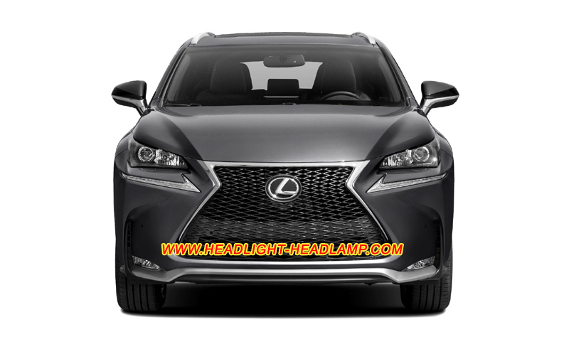 Lexus NX 300H 200T Xenon Headlight Lens Cover Yellowish Scratched Lenses Crack Cracked Broken Fading Faded Fogging Foggy Haze Aging Replace Repair