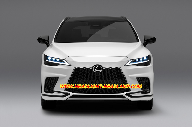 Lexus RX350 RX450 RX500h Full LED Headlight Lens Cover Yellowish Scratched Lenses Crack Cracked Broken Fading Faded Fogging Foggy Haze Aging Replace Repair