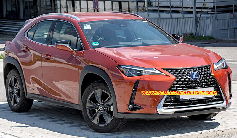 2019-2025 Lexus UX200 UX250 UX260 UX300 AZ10 LED Headlight Housing Lens Cover Yellowish Scratched Lenses Crack Cracked Broken Fading Faded Fogging Foggy Haze Aging Replace Repair