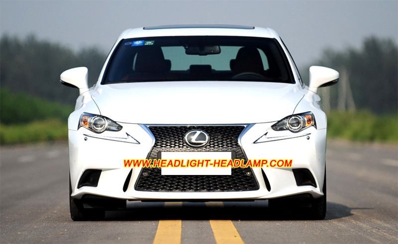 Lexus IS250F IS300 IS350 XE30 Headlight Lens Cover Yellowish Scratched Lenses Crack Cracked Broken Fading Faded Fogging Foggy Haze Aging Replace Repair