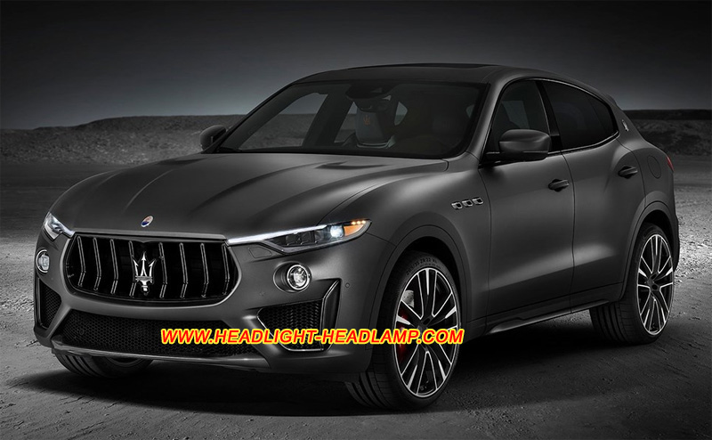 Maserati Levante M161 Headlight Lens Cover Yellowish Scratched Lenses Crack Cracked Broken Fading Faded Fogging Foggy Haze Aging Replace Repair