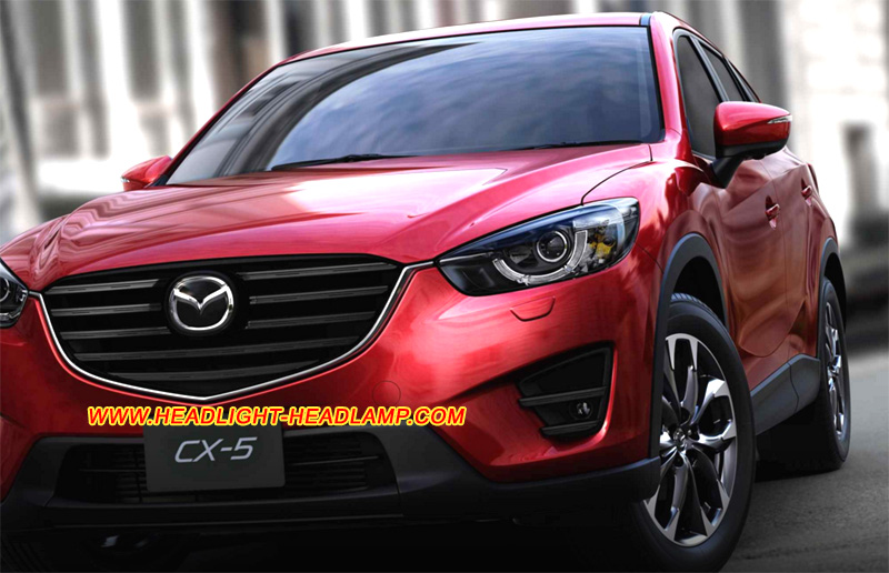 Mazda CX-5 Facelift Halgoen Xenon Headlight Lens Cover Yellowish Scratched Lenses Crack Cracked Broken Fading Faded Fogging Foggy Haze Aging Replace Repair