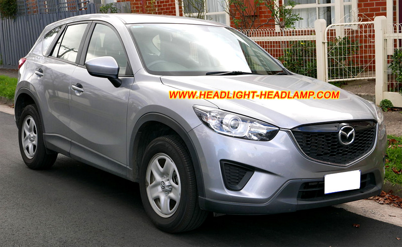 Mazda CX-5 Headlight Lens Cover Yellowish Scratched Lenses Crack Cracked Broken Fading Faded Fogging Foggy Haze Aging Replace Repair