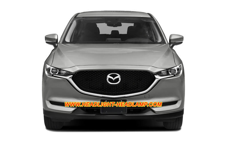 Mazda CX-5 Full LED Headlight Lens Cover Yellowish Scratched Lenses Crack Cracked Broken Fading Faded Fogging Foggy Haze Aging Replace Repair