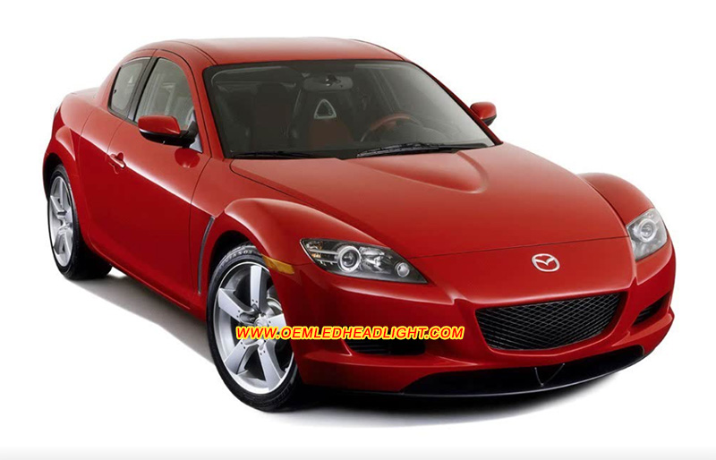 2001-2007 RX-8 Xenon Halogen Headlight Housing Lens Cover Yellowish Scratched Lenses Crack Cracked Broken Fading Faded Fogging Foggy Haze Aging Replace Repair
