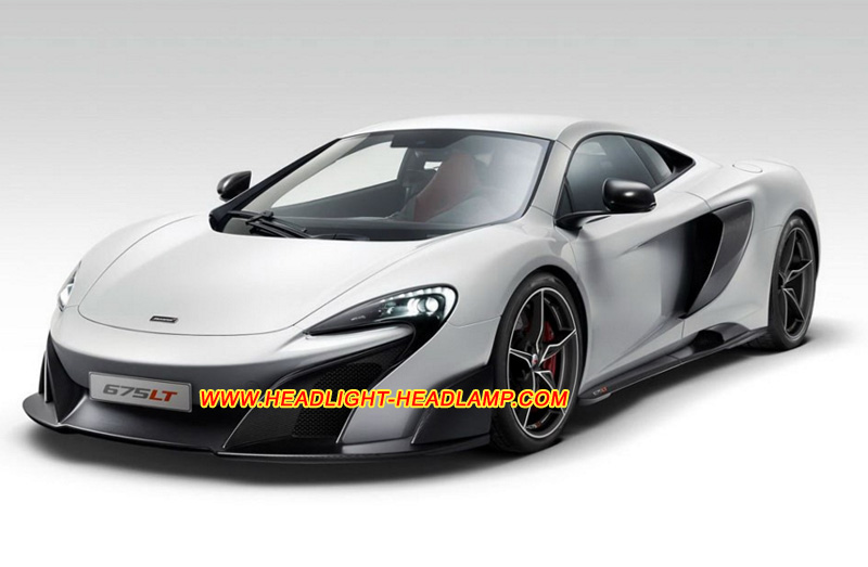 McLaren 675LT Headlight Lens Cover Yellowish Scratched Lenses Crack Cracked Broken Fading Faded Fogging Foggy Haze Aging Replace Repair