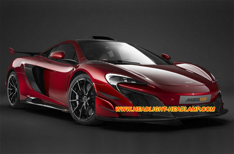McLaren 688 HS MSO Headlight Lens Cover Yellowish Scratched Lenses Crack Cracked Broken Fading Faded Fogging Foggy Haze Aging Replace Repair