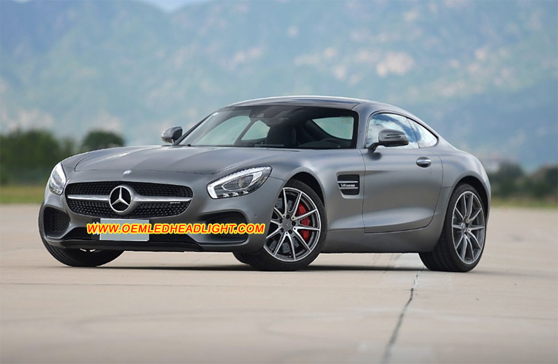 Mercedes-Benz AMG GT2 GT3 GT4 GTS GTC GTR Full LED Headlight Lens Cover Yellowish Scratched Lenses Crack Cracked Broken Fading Faded Fogging Foggy Haze Aging Replace Repair