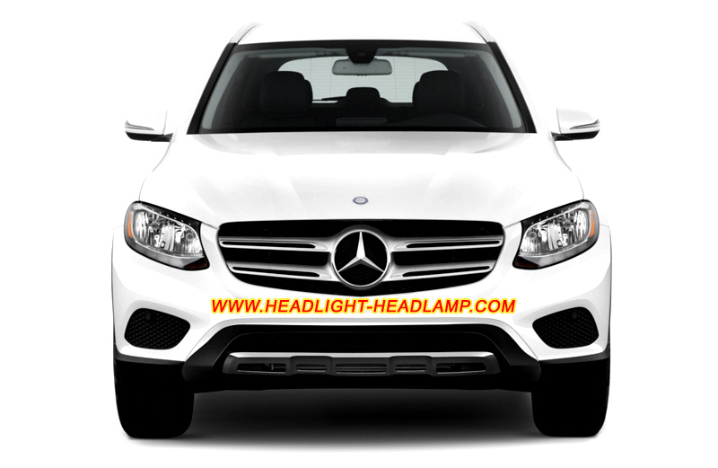 Mercedes-Benz GLC-Class W253 X253 C253 Halogen  Headlight Lens Cover Yellowish Scratched Lenses Crack Cracked Broken Fading Faded Fogging Foggy Haze Aging Replace Repair
