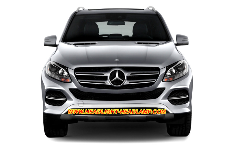 2016-2018 Mercedes-Benz GLE-Class W166 AMG Intelligent LED Headlight Lens Cover Scratched Lenses Crack Cracked Broken Fading Faded Fogging Foggy Haze Aging Replace Repair