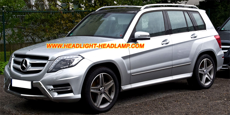 Mercedes-Benz GLK-Class X204 GLK200 GLK220 GLK250 GLK320 GLK350 Facelift Headlight Lens Cover Yellowish Scratched Lenses Crack Cracked Broken Fading Faded Fogging Foggy Haze Aging Replace Repair