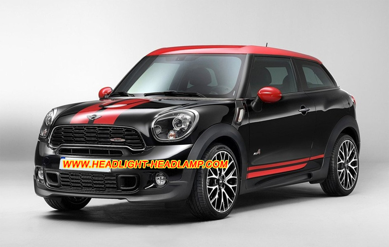 Mini Paceman Xenon HID Headlight Lens Cover Yellowish Scratched Lenses Crack Cracked Broken Fading Faded Fogging Foggy Haze Aging Replace Repair