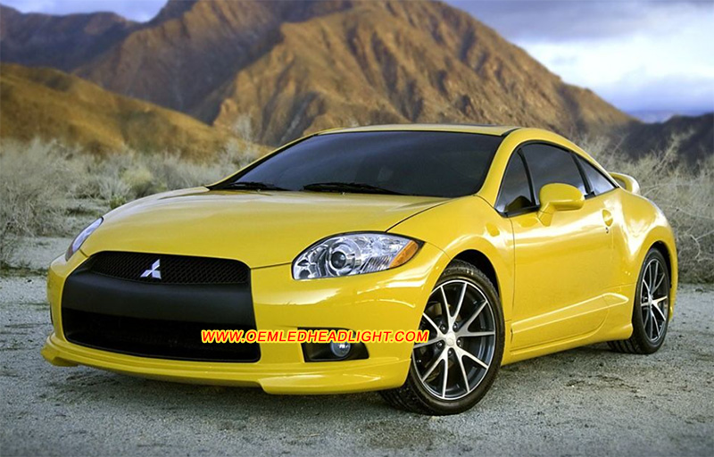 2005-2012 Mitsubishi Eclipse Gen4 GT GS Sport Spyder Headlight Housing Lens Cover Yellowish Scratched Lenses Crack Cracked Broken Fading Faded Fogging Foggy Haze Aging Replace Repair