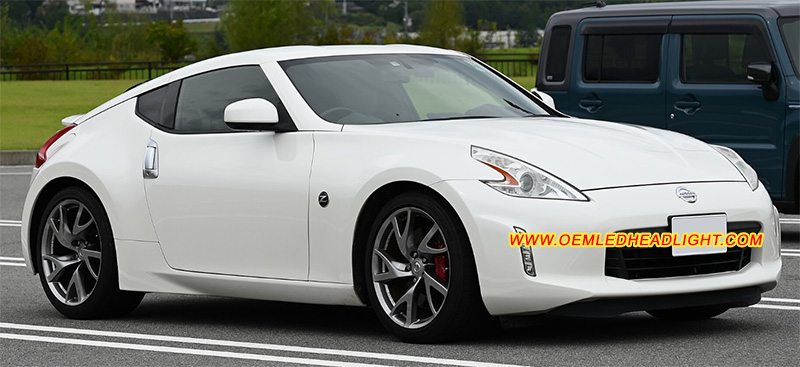 2008-2020 Nissan 370Z Fairlady Z34 Headlight Housing Headlight Housing Lens Cover Yellowish Scratched Lenses Crack Cracked Broken Fading Faded Fogging Foggy Haze Aging Replace Repair