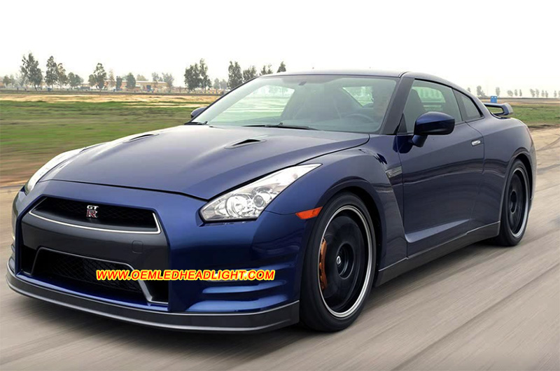 2009-2017 Nissan GTR Headlight Housing Headlight Housing Lens Cover Yellowish Scratched Lenses Crack Cracked Broken Fading Faded Fogging Foggy Haze Aging Replace Repair