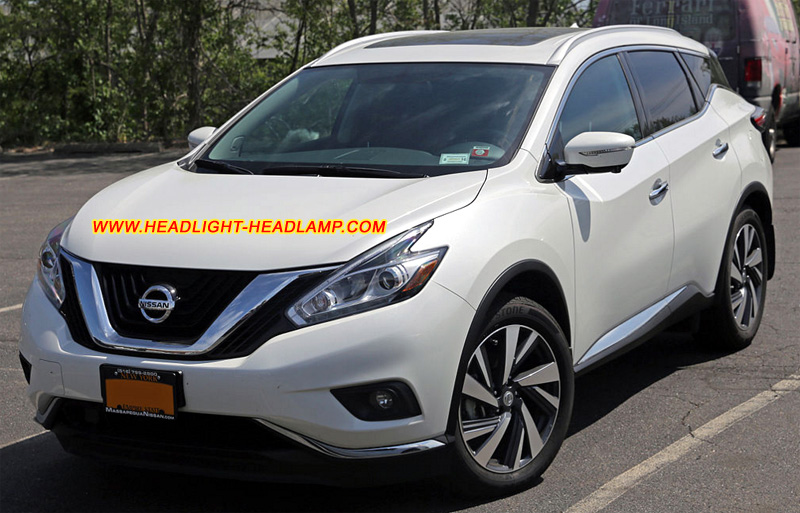 2015-2017 Nissan Murano Headlight Lens Cover Yellowish Scratched Lenses Crack Cracked Broken Fading Faded Fogging Foggy Haze Aging Replace Repair