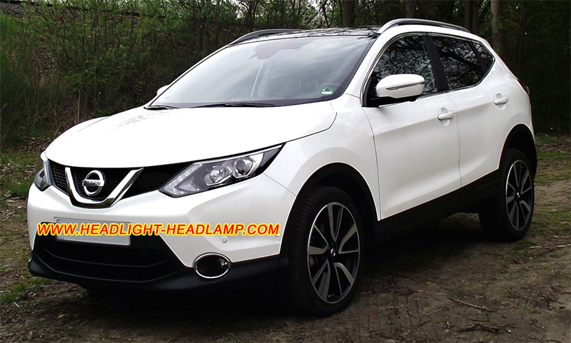 Nissan Qashqai J11 Rogue Sport Headlight Lens Cover Yellowish Scratched Lenses Crack Cracked Broken Fading Faded Fogging Foggy Haze Aging Replace Repair