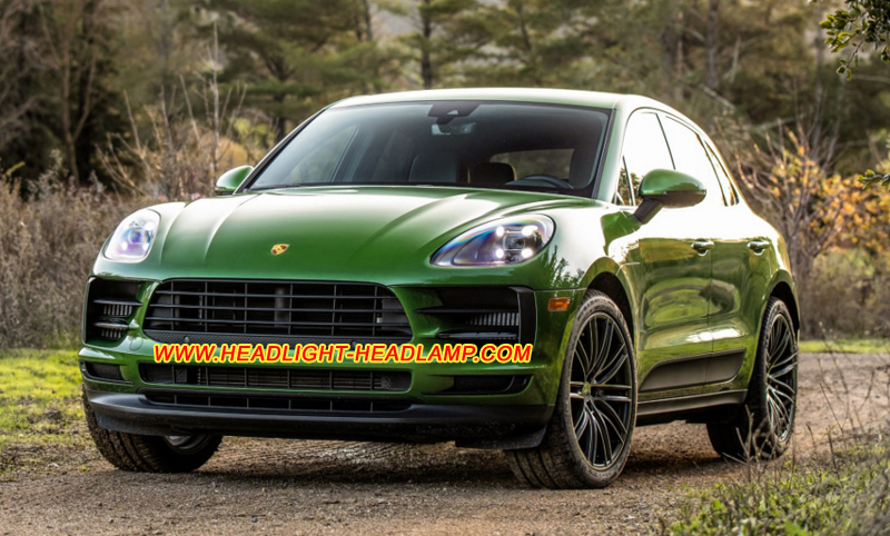 Porsche Macan GTS Turbo Xenon Headlight Lens Cover Yellowish Scratched Lenses Crack Cracked Broken Fading Faded Fogging Foggy Haze Aging Replace Repair